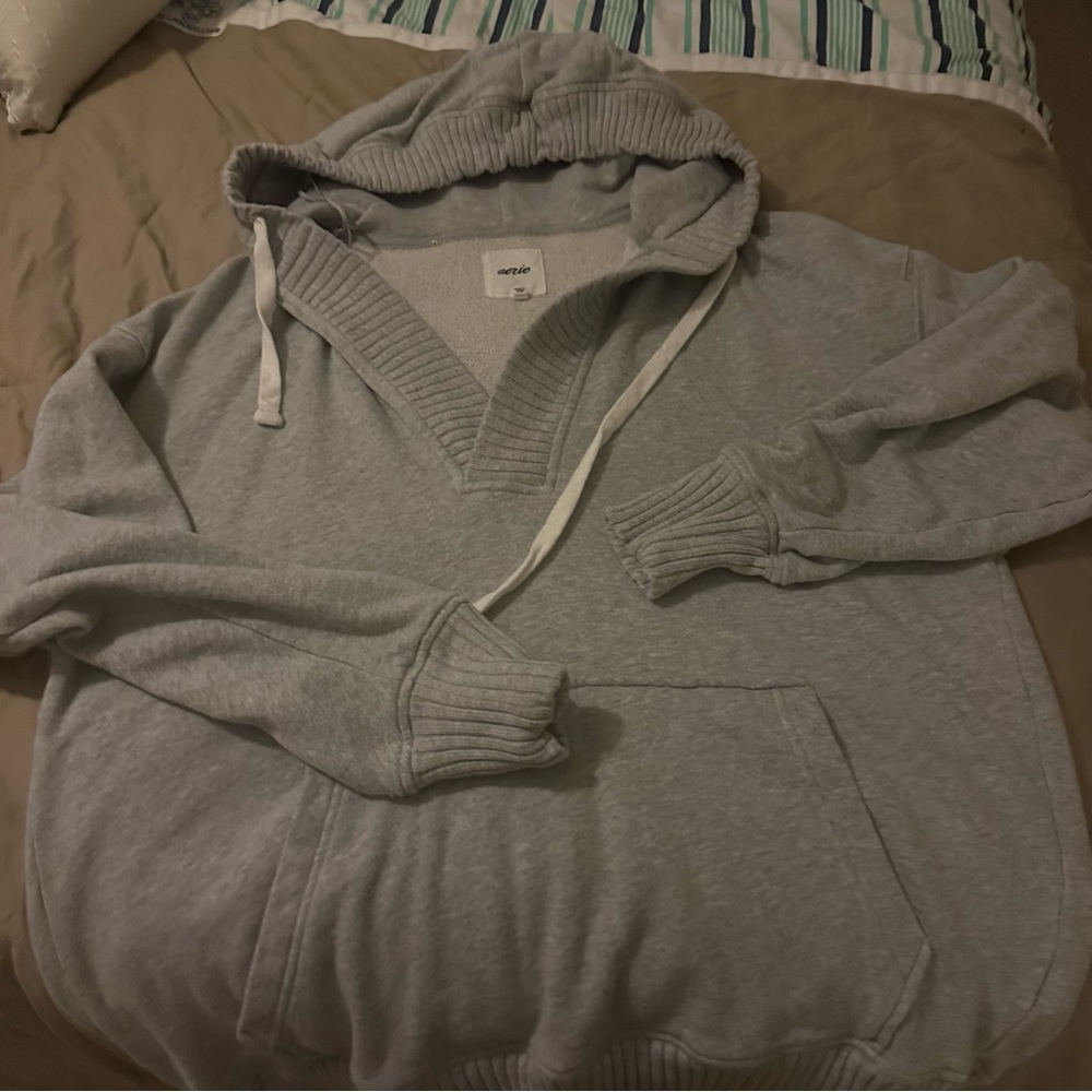 Aerie pullover with hood